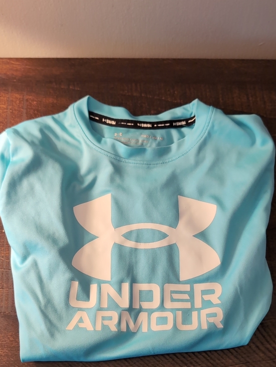 Under Armour Other - Under Armour Light Blue Kids Short Sleeve Logo Tee